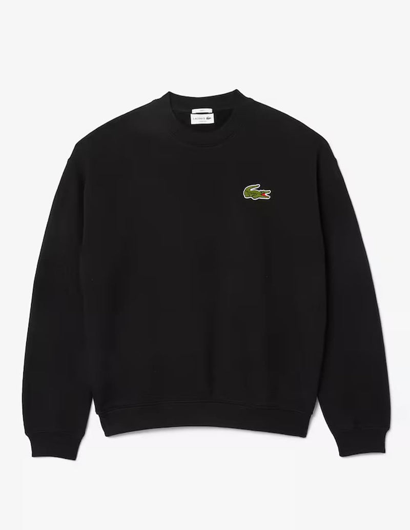 Sudadera Lacoste con Insignia Negra Unisex