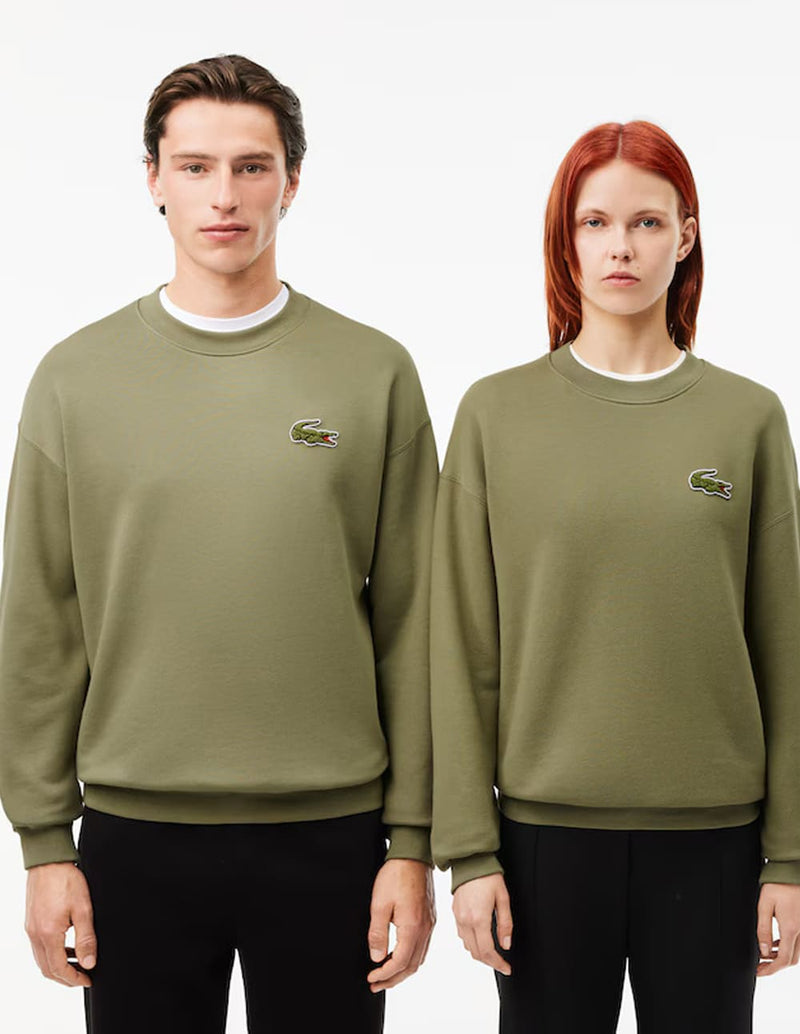 Sudadera Lacoste con Insignia Verde Unisex