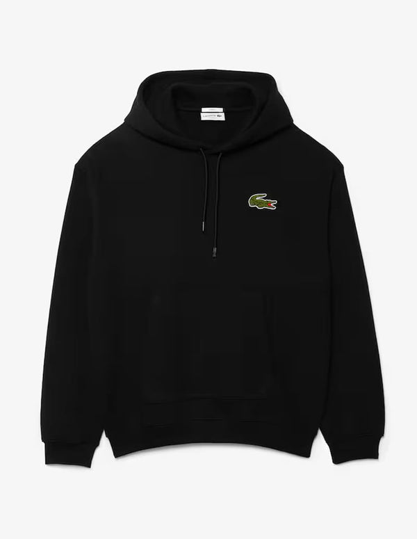 Sudadera con Capucha Lacoste con Insignia Negra Unisex