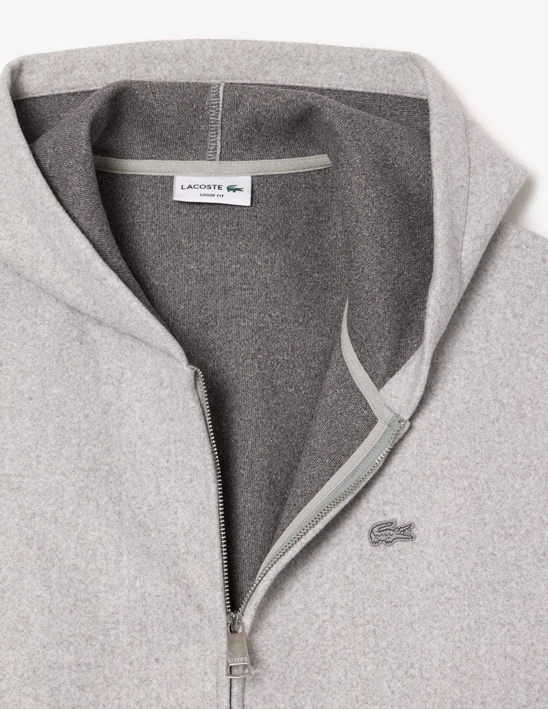 Chaqueta con Capucha Lacoste con Logo Gris Hombre