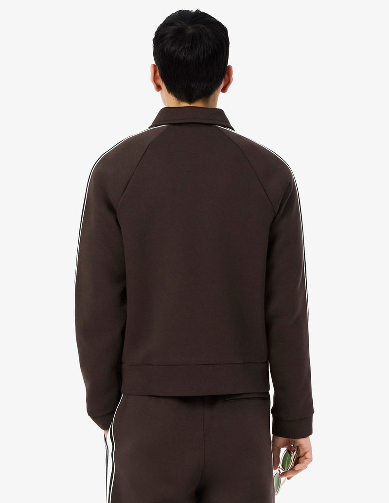 Chaqueta Lacoste con Logo Marrón Hombre