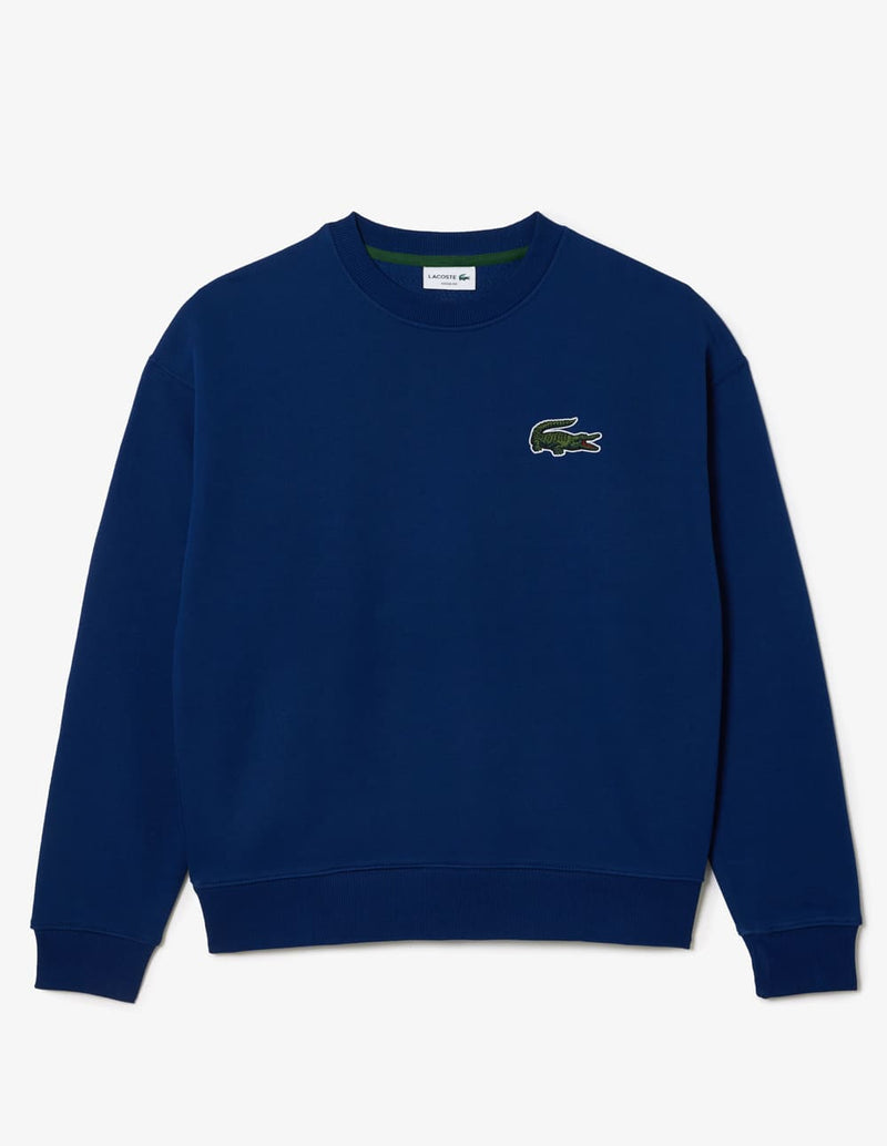 Sudadera Lacoste LooseFit con Logo Azul Unisex