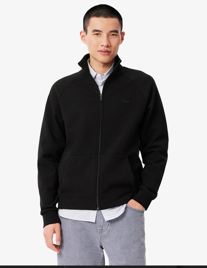 Chaqueta Lacoste de Punto de Jersey Negra Hombre