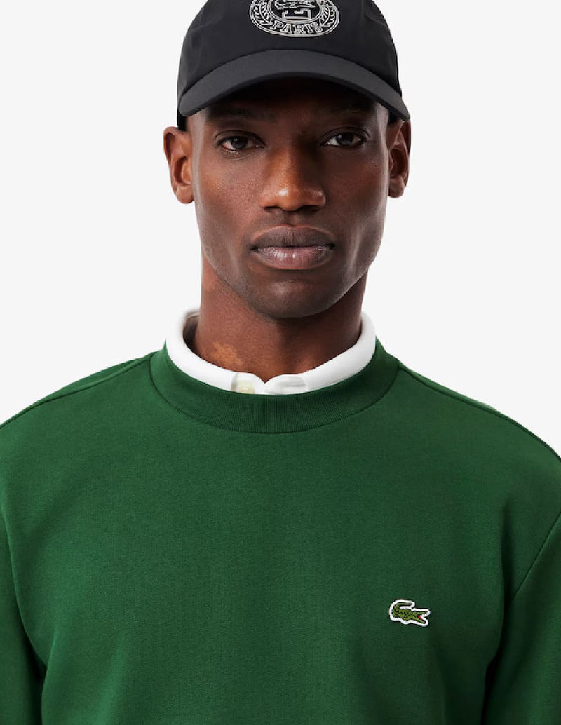 Sudadera Lacoste con Logo Verde Hombre