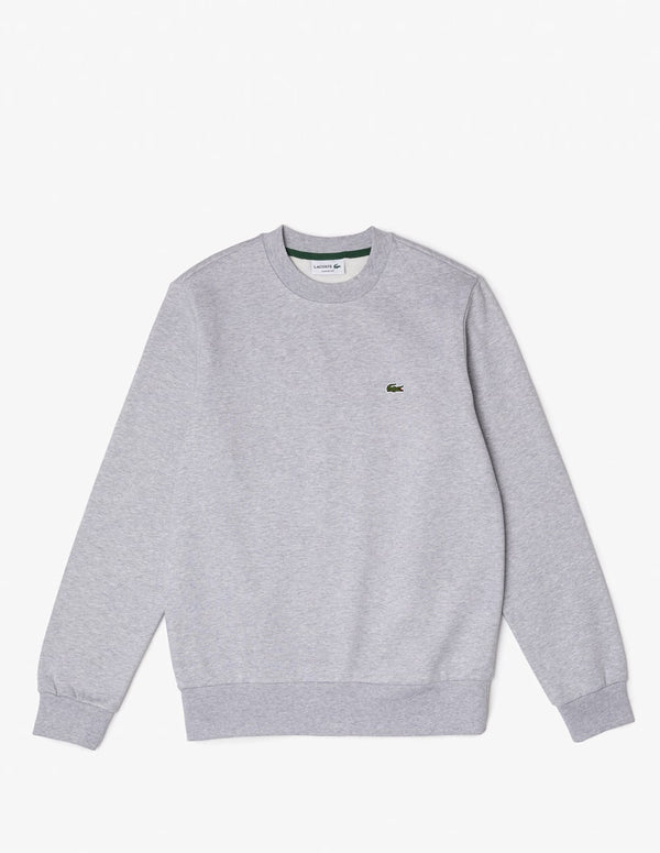 Sudadera Lacoste con Logo de Algodón Ecológico Gris Hombre