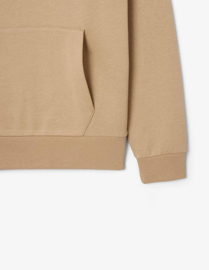 Sudadera con Capucha Lacoste de Felpa Beige Hombre