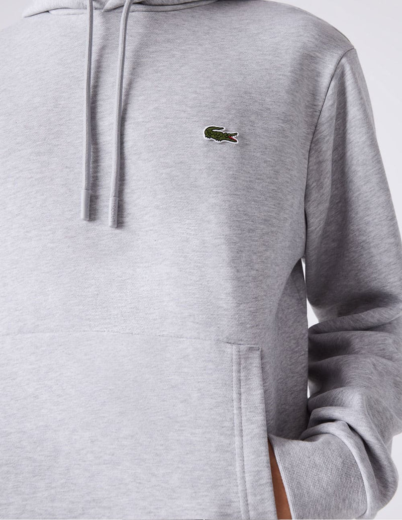 Sudadera con Capucha Lacoste con Logo de Algodón Ecológico Gris Hombre