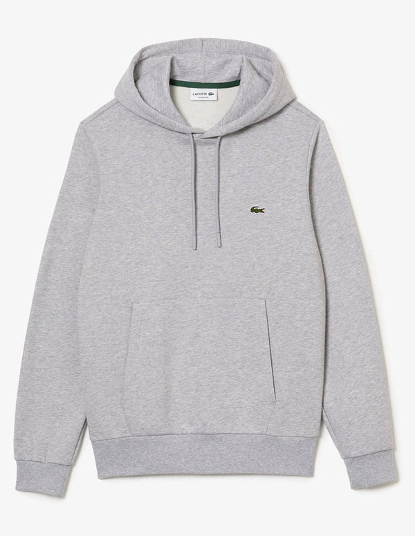 Sudadera con Capucha Lacoste con Logo de Algodón Ecológico Gris Hombre