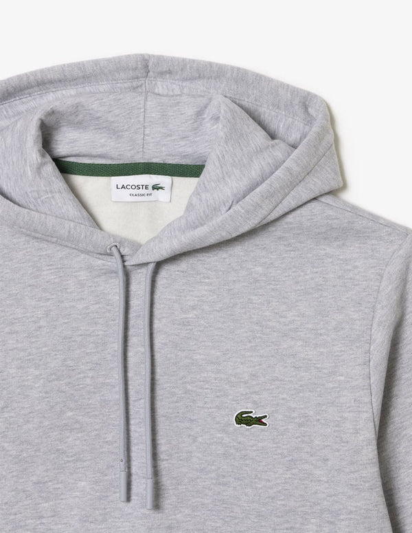 Sudadera con Capucha Lacoste con Logo de Algodón Ecológico Gris Hombre