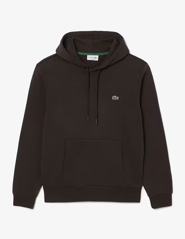 Sudadera con Capucha Lacoste de Felpa Marrón Hombre