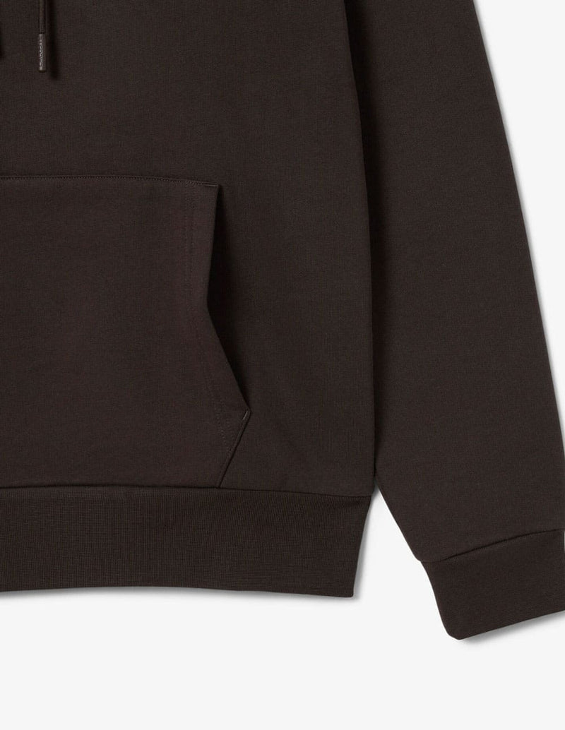 Sudadera con Capucha Lacoste de Felpa Marrón Hombre