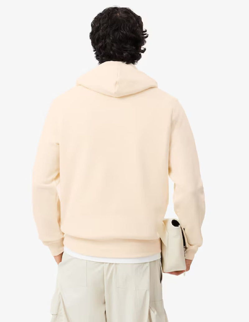 Sudadera con Capucha Lacoste con Logo de Algodón Ecológico Beige Hombre