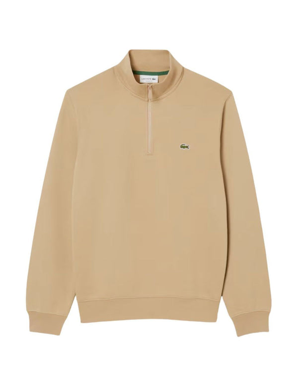 Sudadera Lacoste con Cremallera Beige Hombre