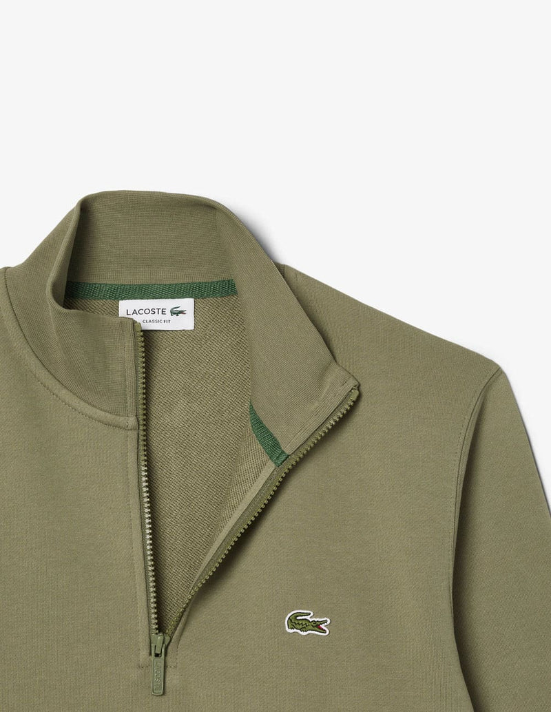 Sudadera Lacoste con Cremallera Verde Hombre