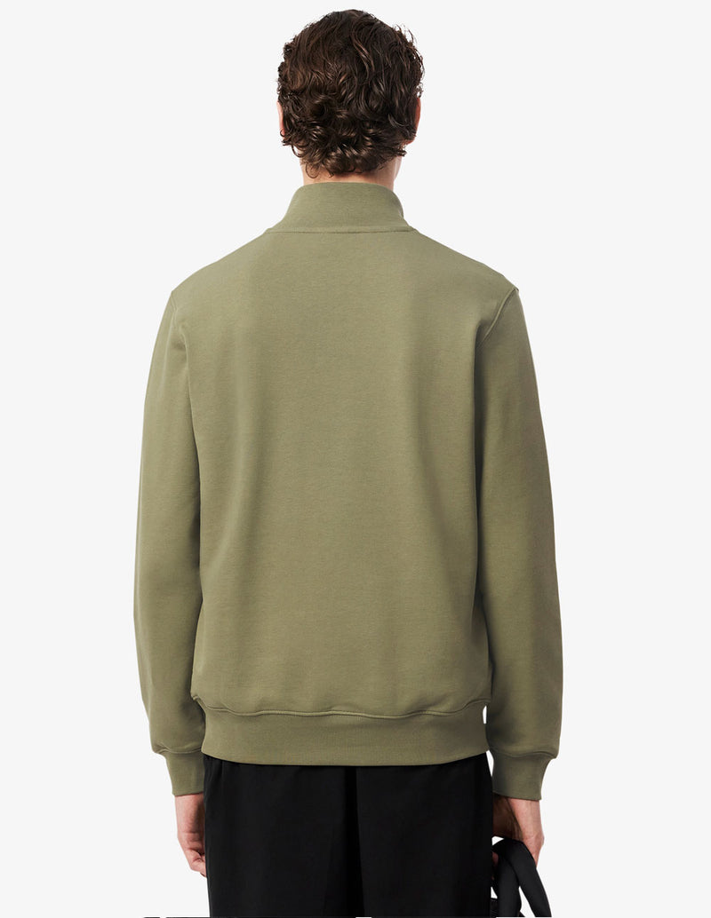 Sudadera Lacoste con Cremallera Verde Hombre