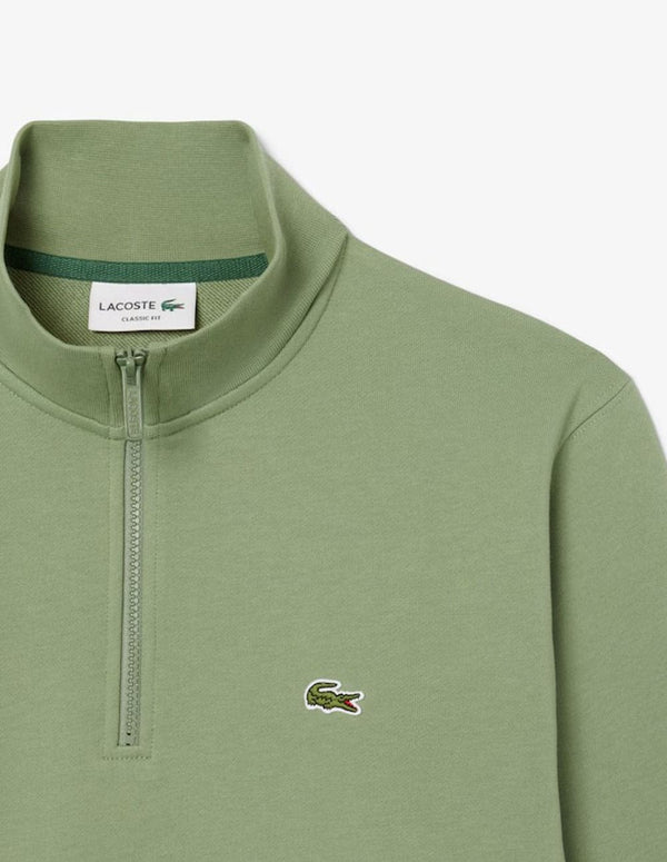 Sudadera Lacoste con Cremallera Verde Hombre