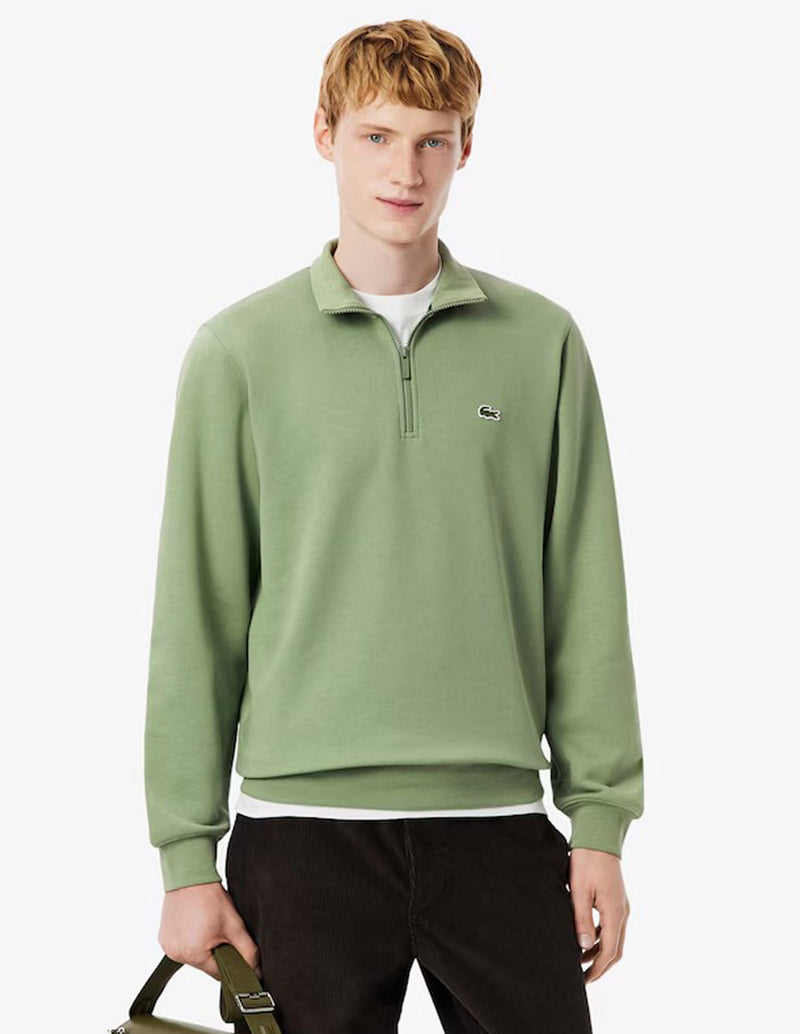 Sudadera Lacoste con Cremallera Verde Hombre