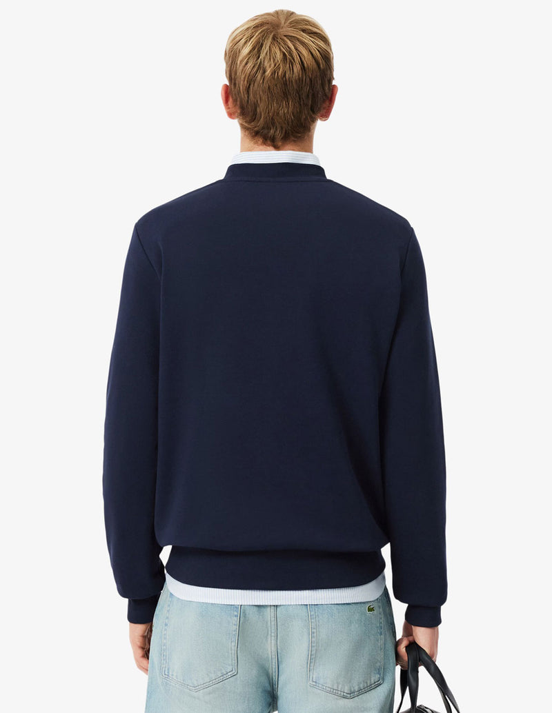 Sudadera Lacoste con Logo Azul Marino Hombre
