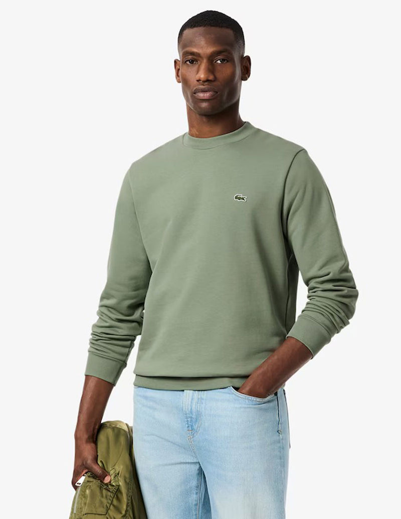 Sudadera Lacoste con Logo Verde Hombre