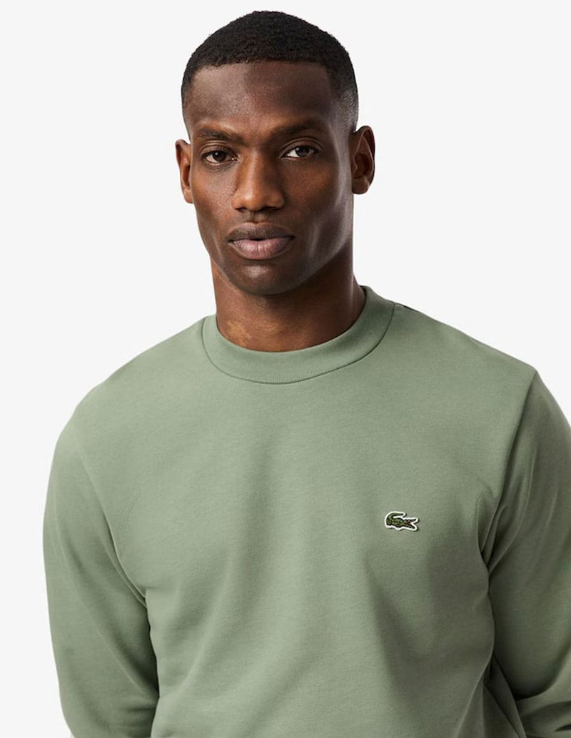 Sudadera Lacoste con Logo Verde Hombre