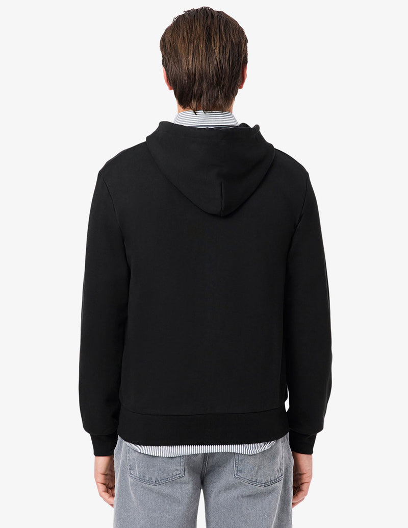 Chaqueta Polar Lacoste con Logo Negra Hombre