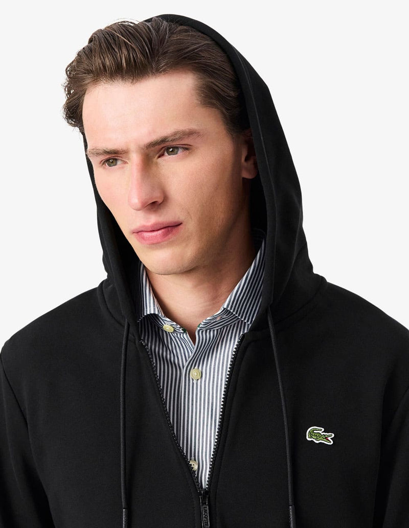 Chaqueta Polar Lacoste con Logo Negra Hombre
