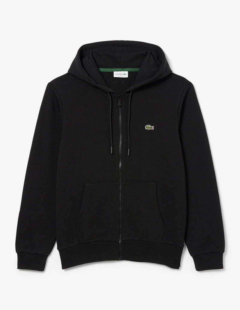 Chaqueta Polar Lacoste con Logo Negra Hombre