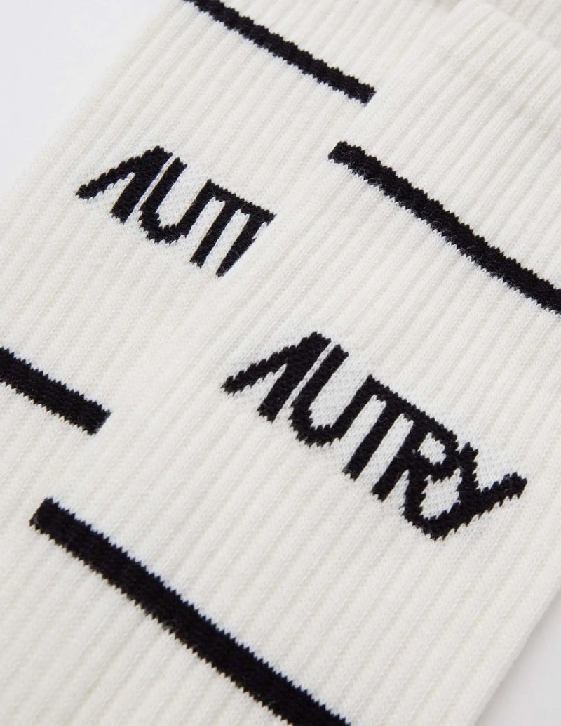 Calcetines Autry con Logo Blancos Unisex