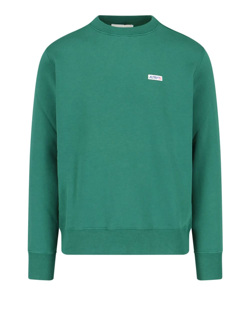 Sudadera Autry con Logo Verde Hombre