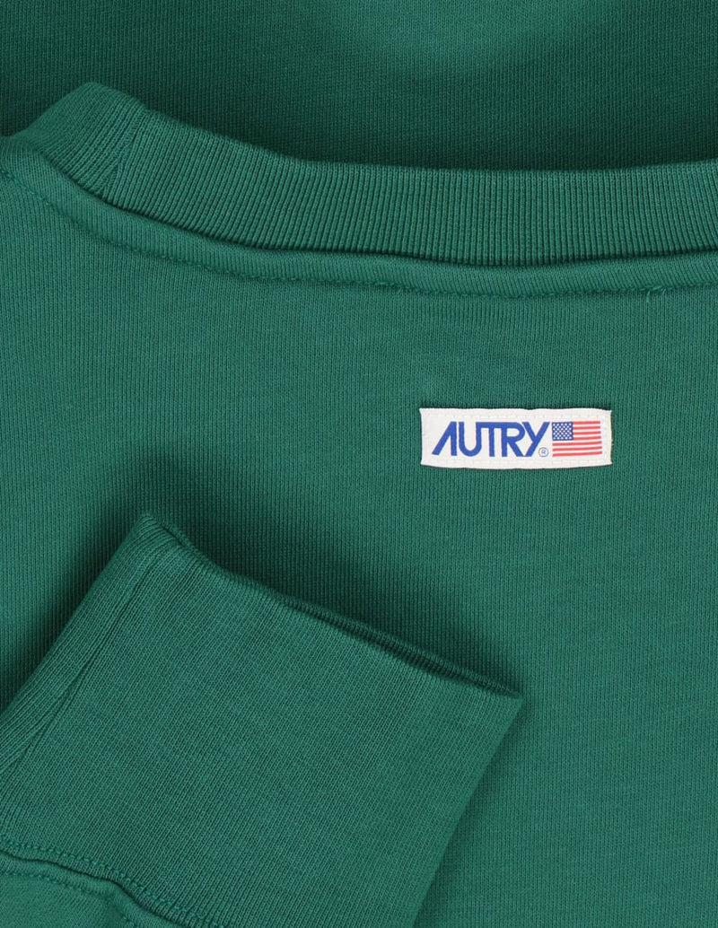 Sudadera Autry con Logo Verde Hombre