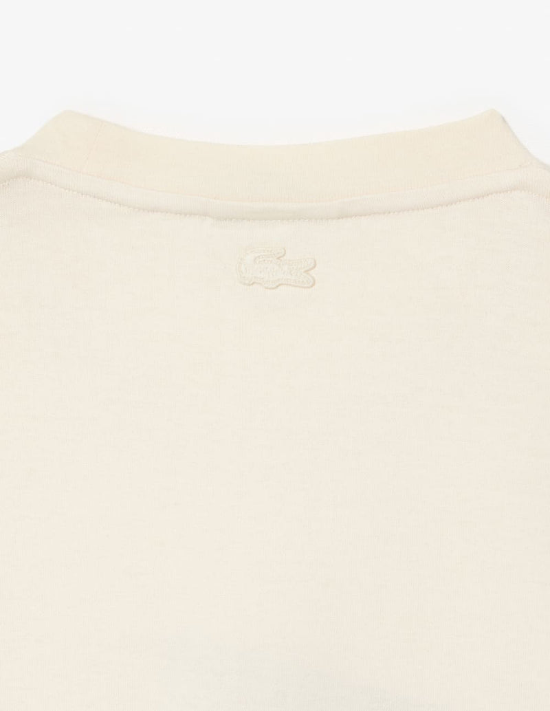 Camiseta Lacoste con Logo Beige Hombre