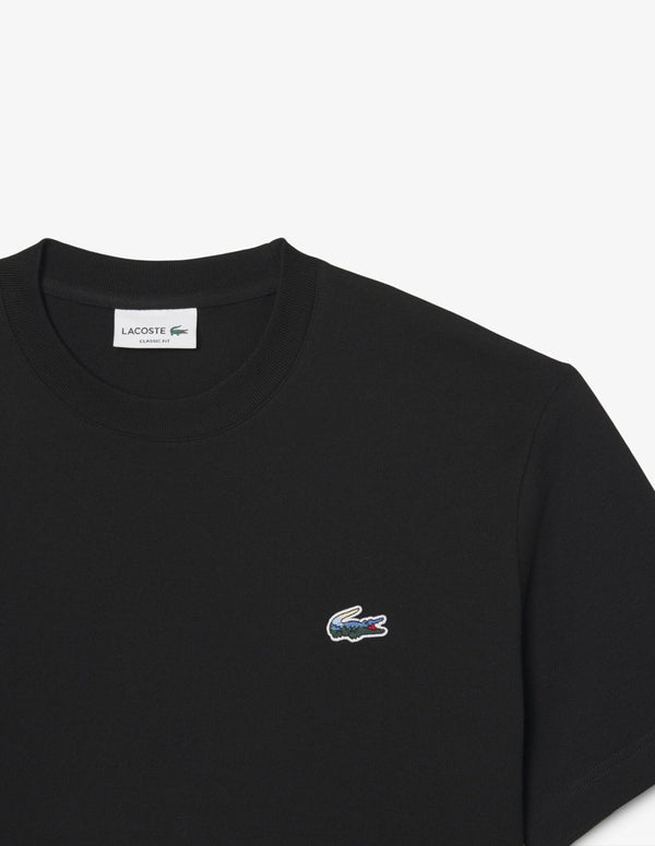 Camiseta Lacoste Landscape Crocodile Negra Hombre