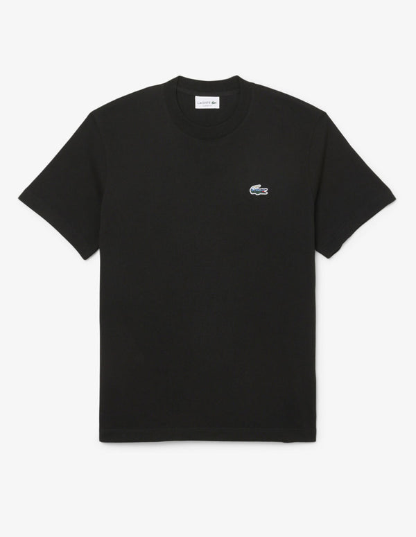 Camiseta Lacoste Landscape Crocodile Negra Hombre