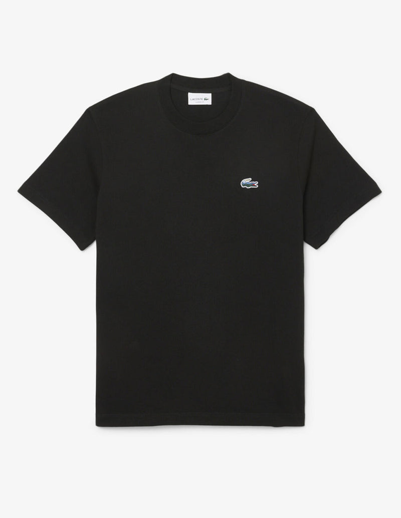 Camiseta Lacoste Landscape Crocodile Negra Hombre