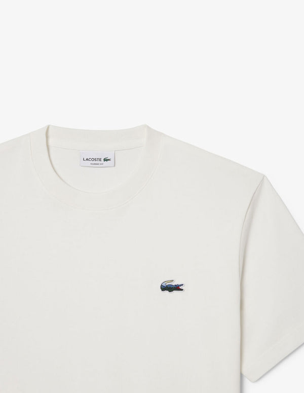 Camiseta Lacoste Landscape Crocodile Blanca Hombre