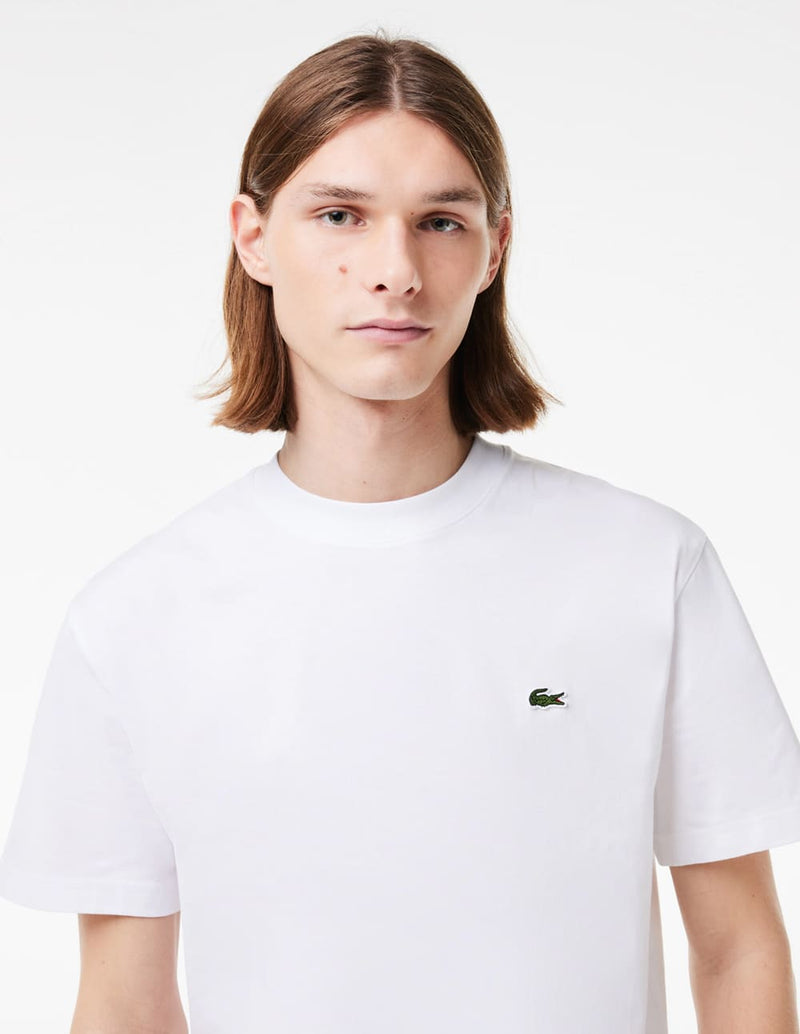 Camiseta Lacoste con Logo Blanca Hombre