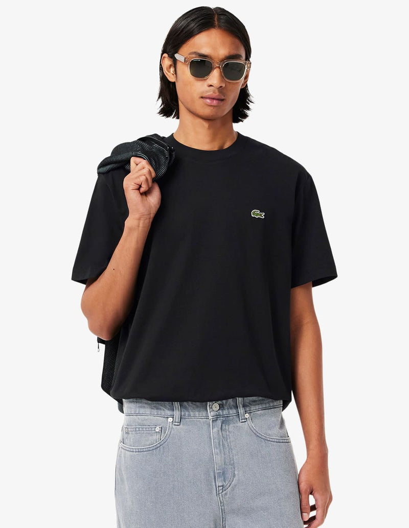 Camiseta Lacoste con Logo Negra Hombre