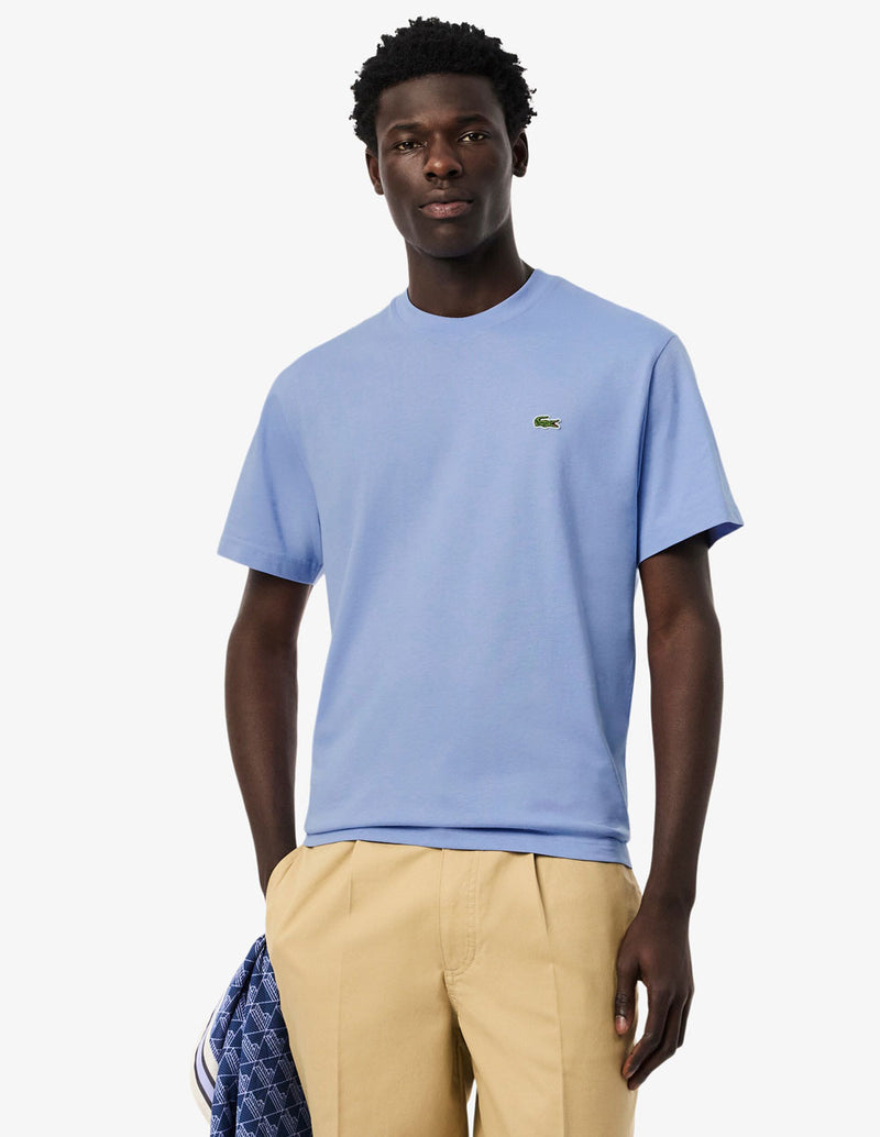 Camiseta Lacoste con Logo Morada Hombre