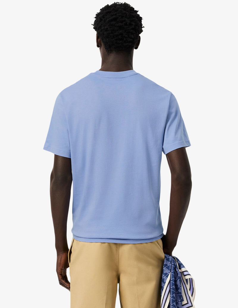 Camiseta Lacoste con Logo Morada Hombre