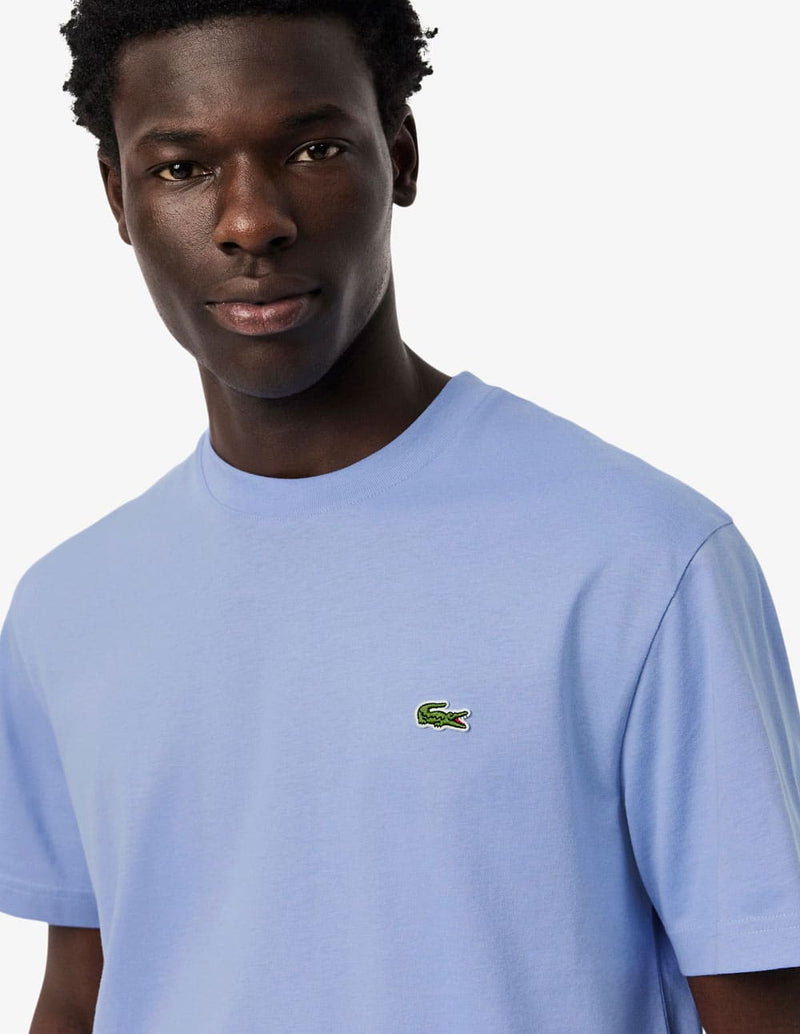 Camiseta Lacoste con Logo Morada Hombre