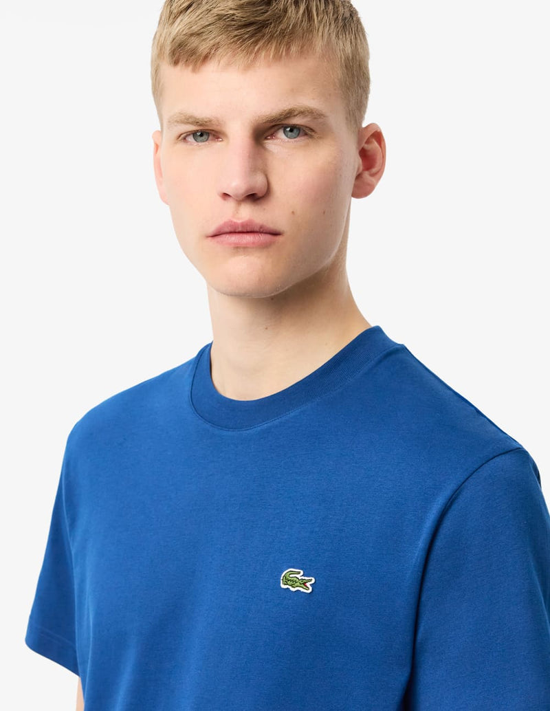 Camiseta Lacoste con Logo Azul Hombre