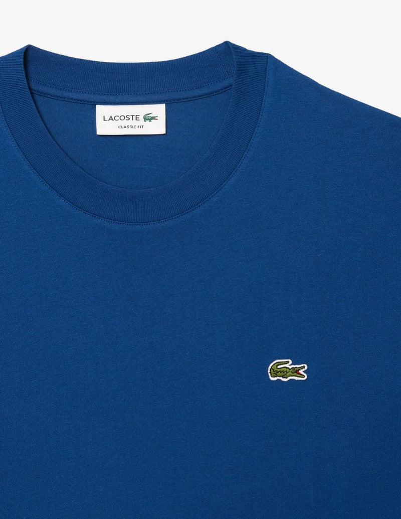 Camiseta Lacoste con Logo Azul Hombre