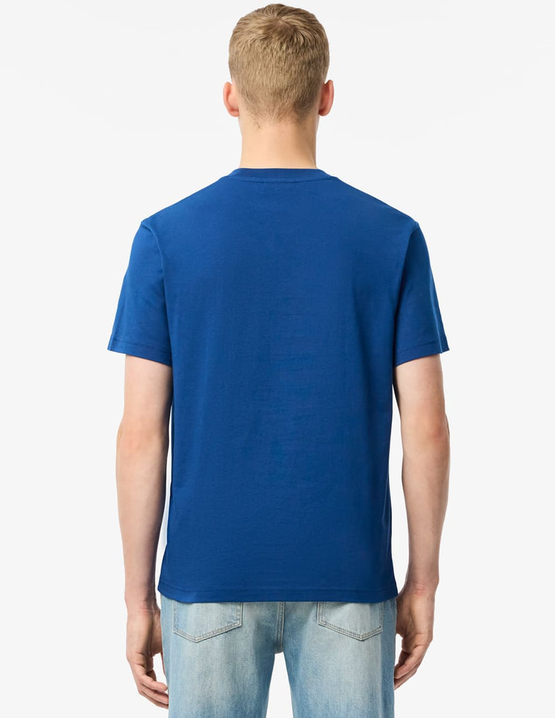 Camiseta Lacoste con Logo Azul Hombre