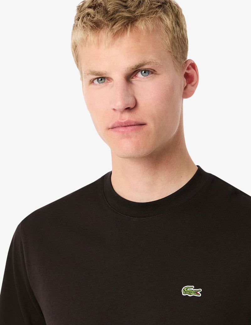 Camiseta Lacoste con Logo Marrón Hombre