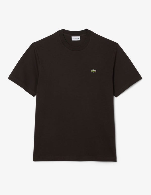 Camiseta Lacoste con Logo Marrón Hombre