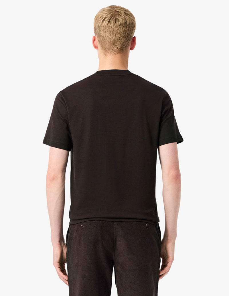 Camiseta Lacoste con Logo Marrón Hombre
