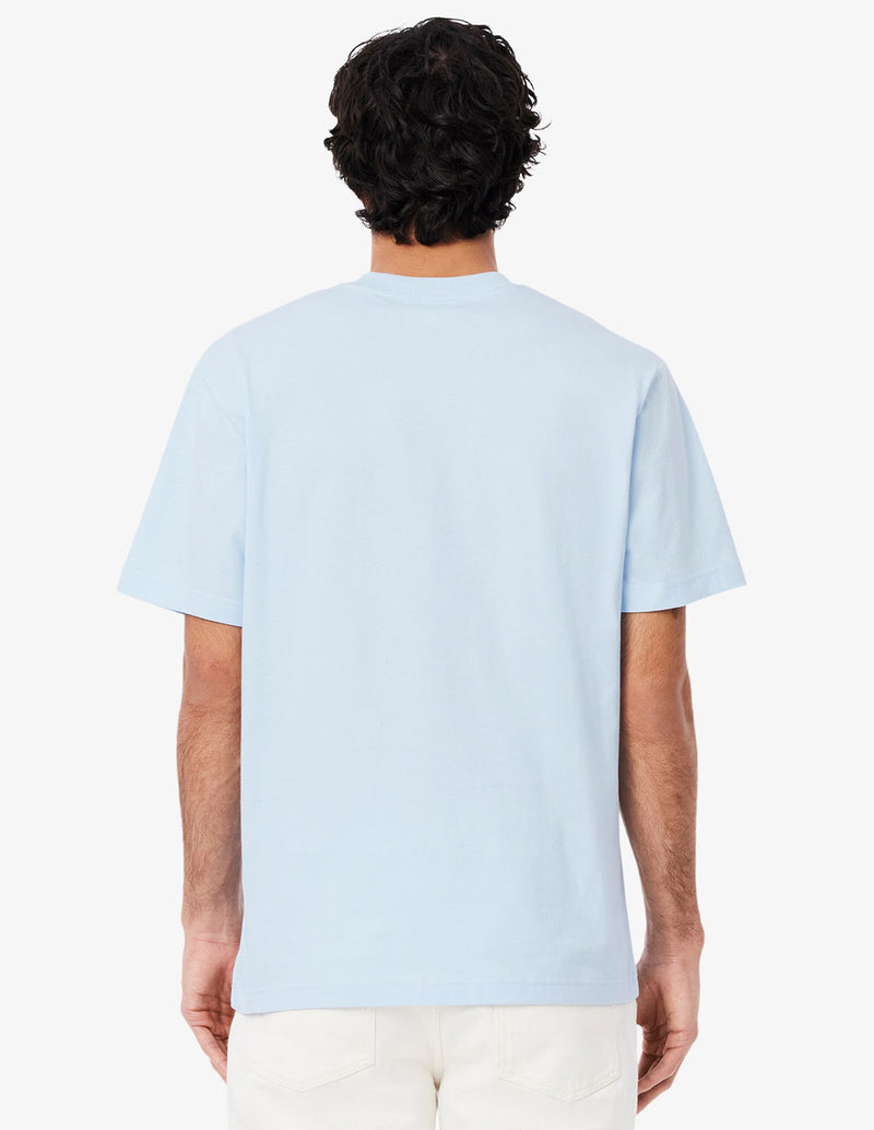 Camiseta Lacoste con Logo Azul Hombre
