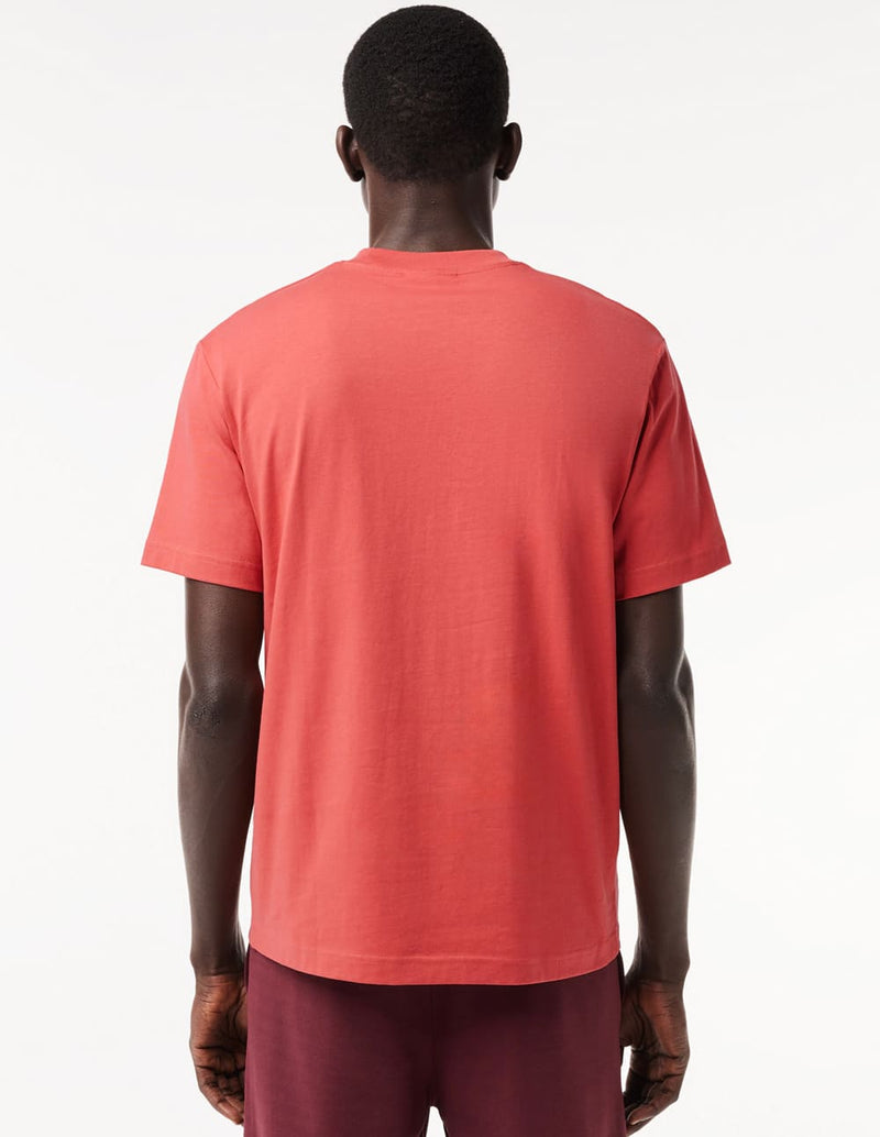Camiseta Lacoste con Logo Roja Hombre