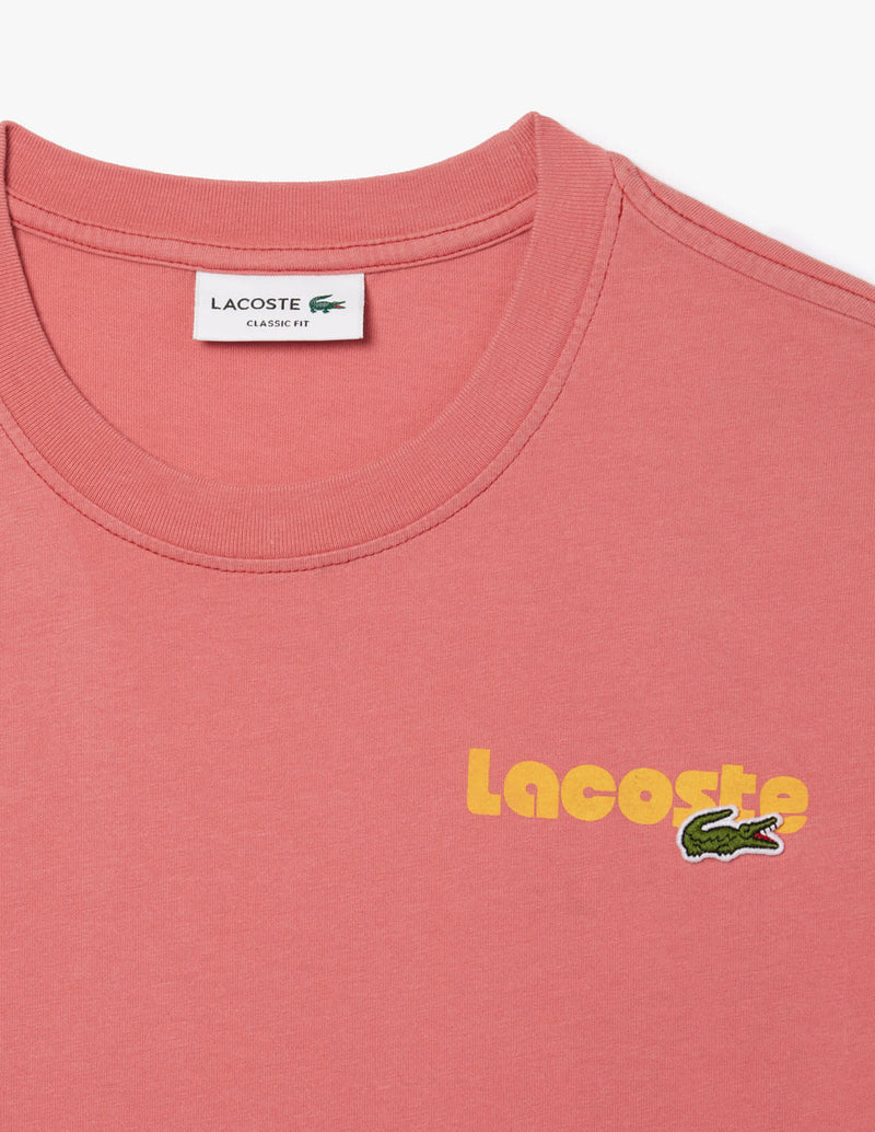 Camiseta Lacoste Washed Effect Multicolor Hombre