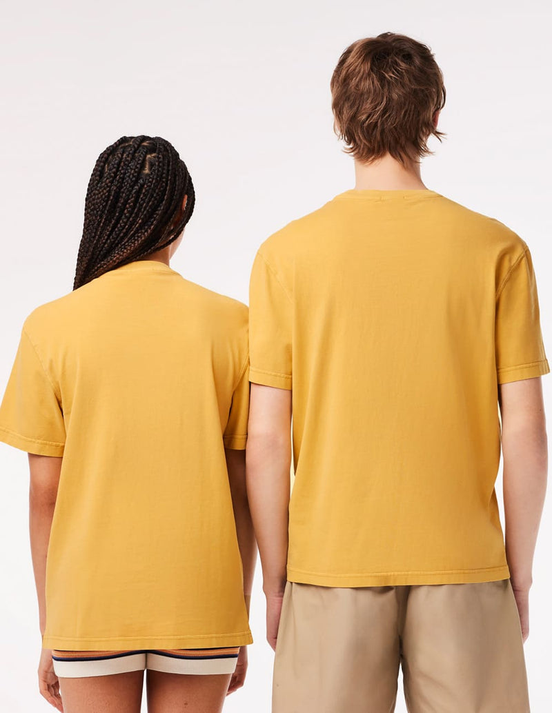 Camiseta Lacoste Natural Dyed Amarilla Hombre